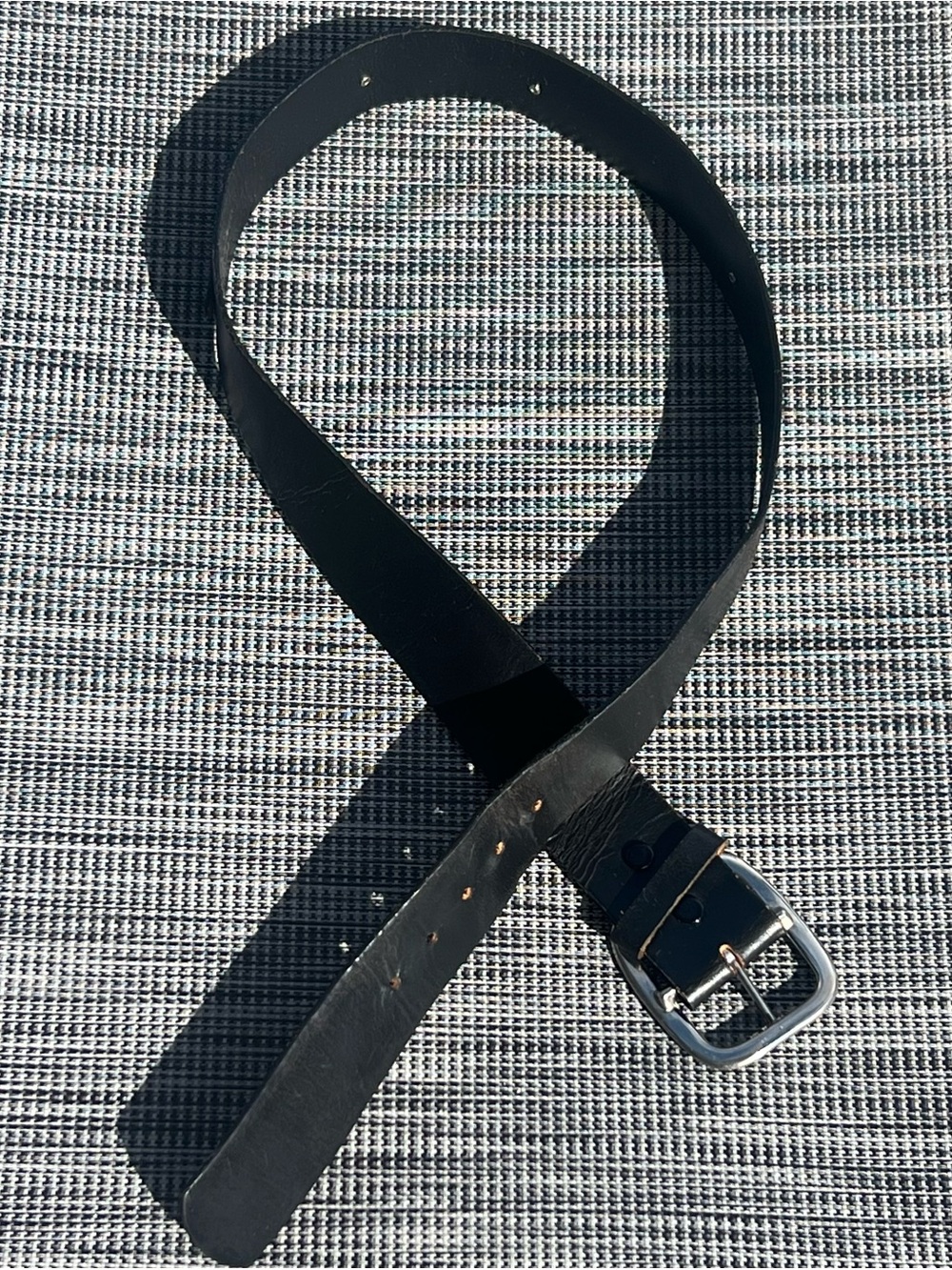 Harley-Davidson Vintage Black Genuine Top Grain Leather Belt Size 36